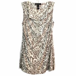 INC International Concepts Embellished Sheer Nylon Tunic Top Size Medium